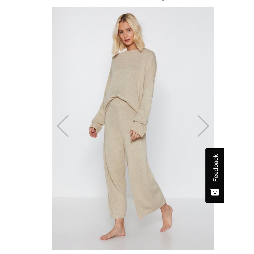 Nasty Gal sweater lounge set NWT